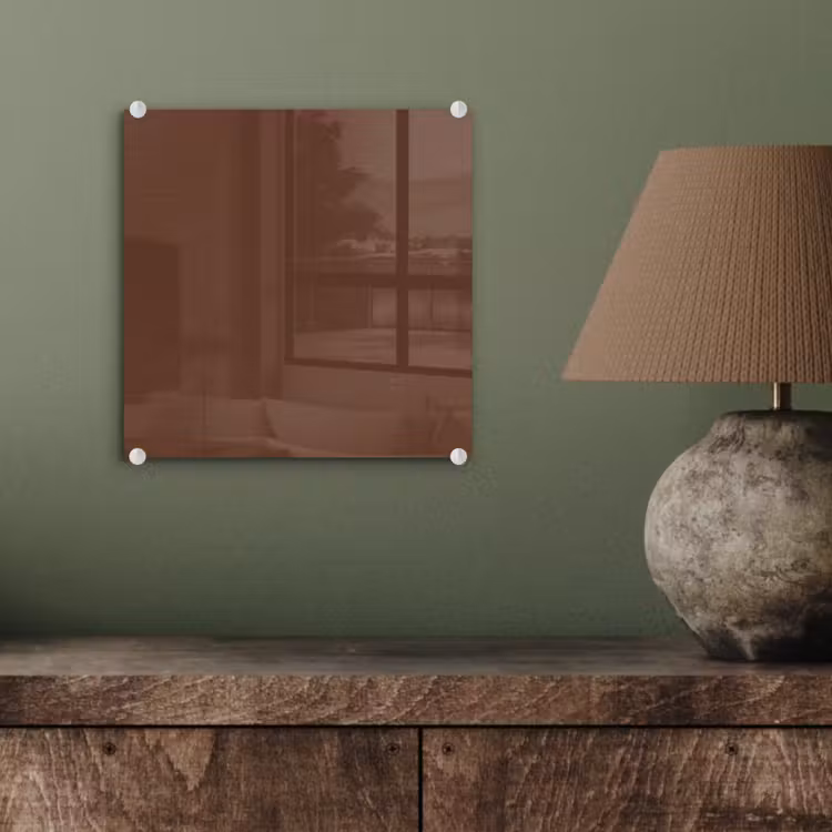 Glasbild - Deep – Clay – Brown – Braun — 3