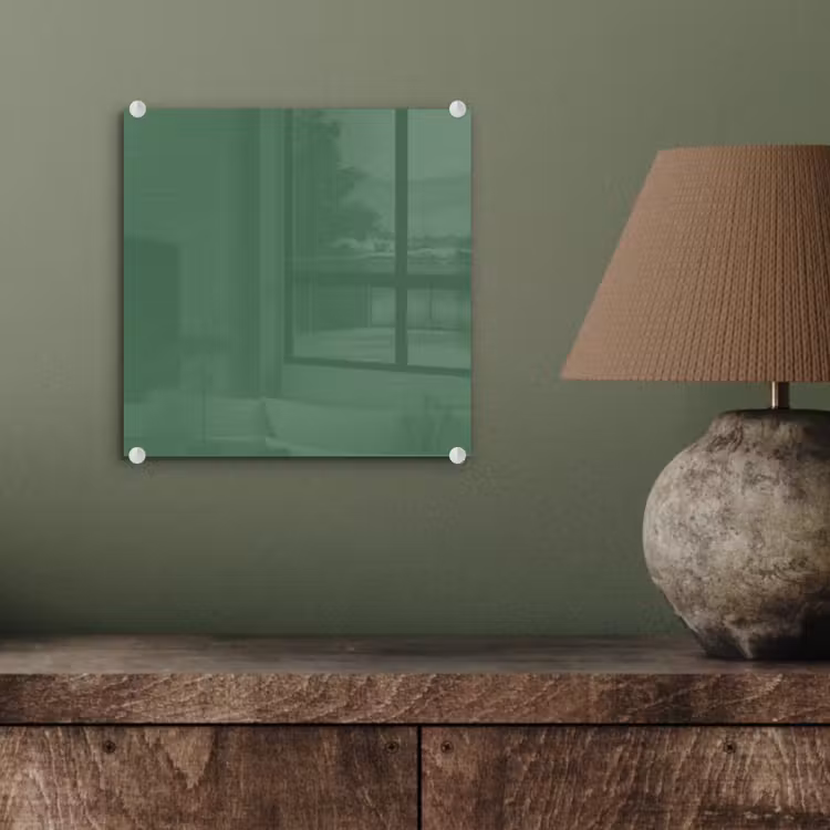 Glasbild - Deep – Sagewood – Grün — 3