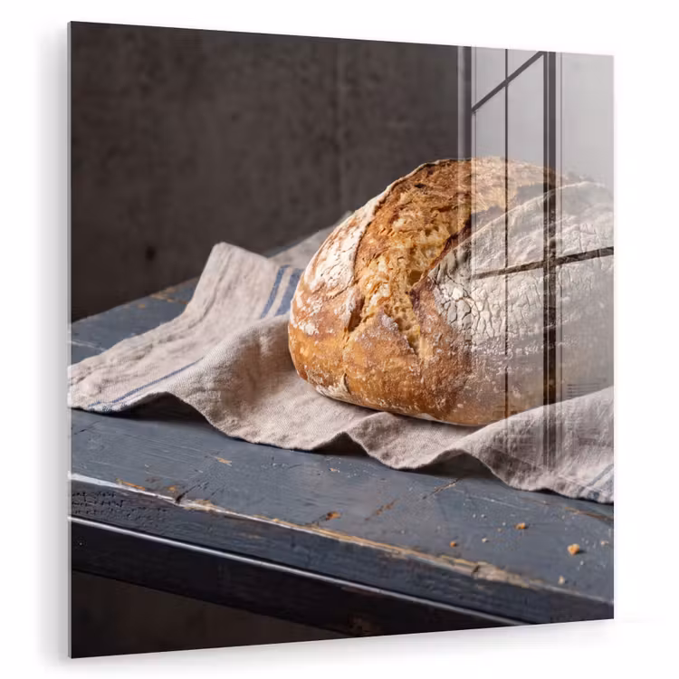 Glasbild - Brot – Rustikal – Essen — 1