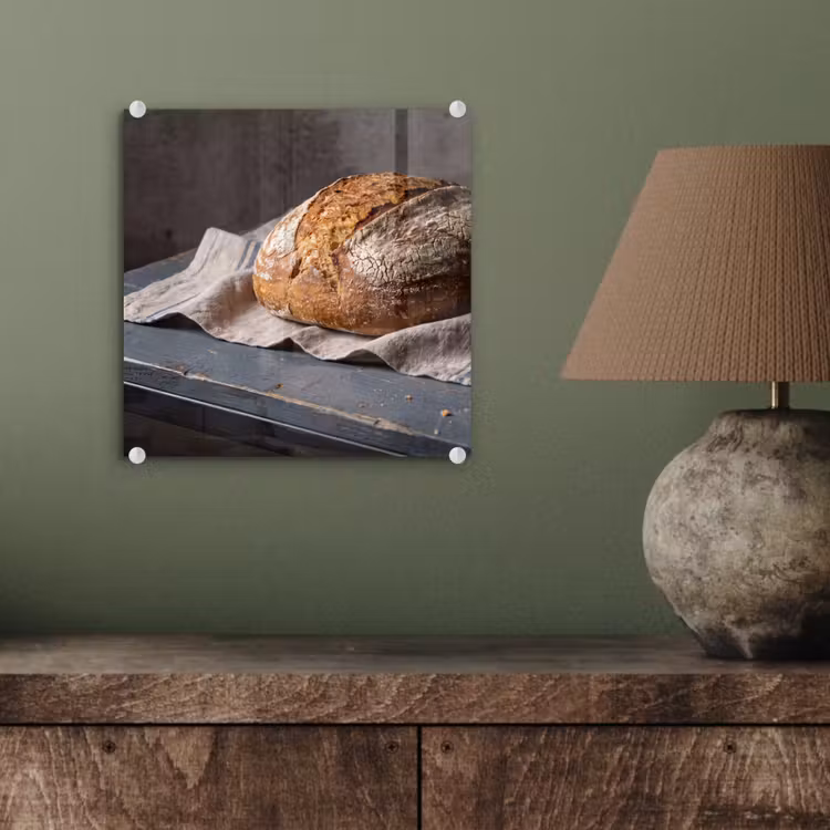 Glasbild - Brot – Rustikal – Essen — 3