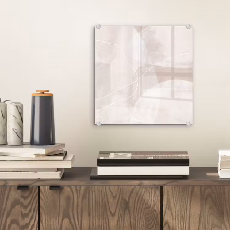 Glasbild - Kunst – Linien – Modern — 2