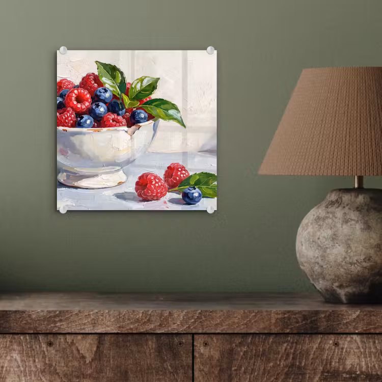 Glasbild - Beeren – Schüssel – Essen — 3