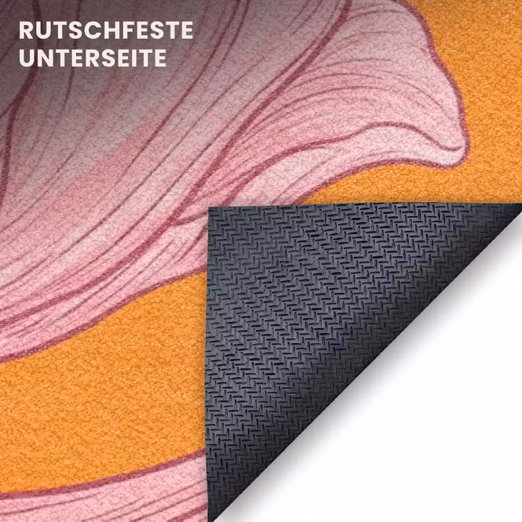 Fußmatte - Rosa Blumen – Modern — 6