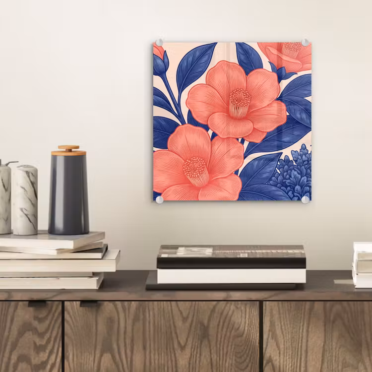 Glasbild - Blüten – Blätter – Botanik — 2
