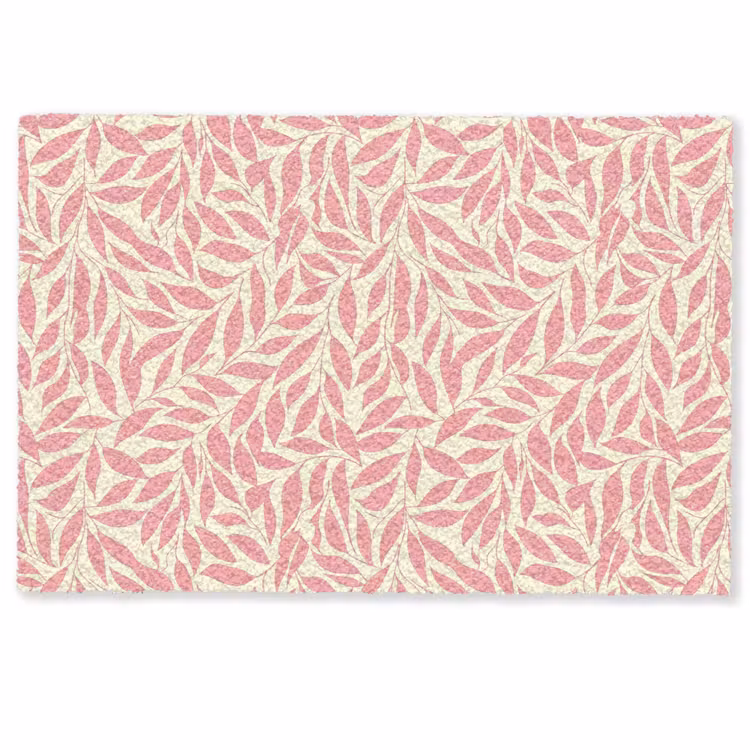 Fußmatte - Rosa – Blätter – Dynamisch – Muster — 1
