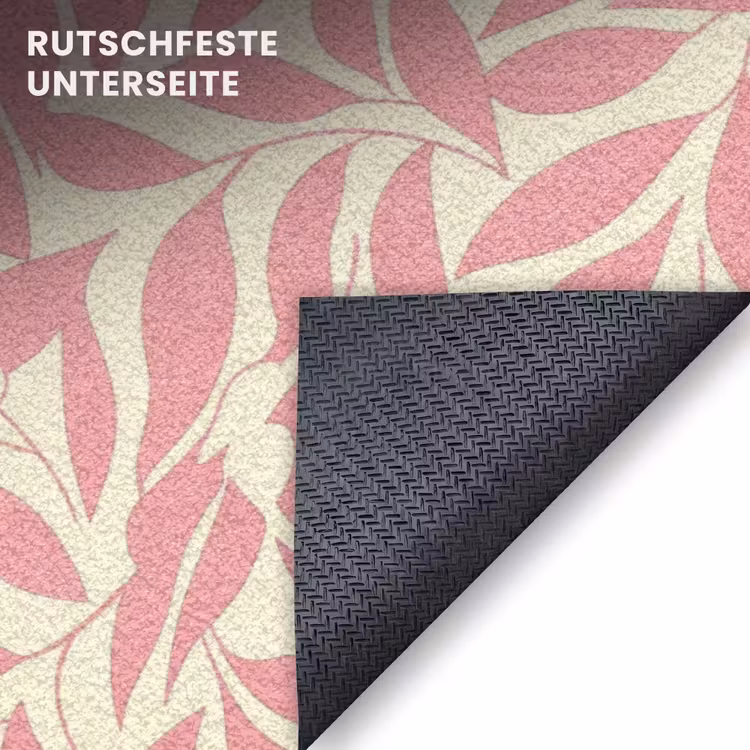 Fußmatte - Rosa – Blätter – Dynamisch – Muster — 6