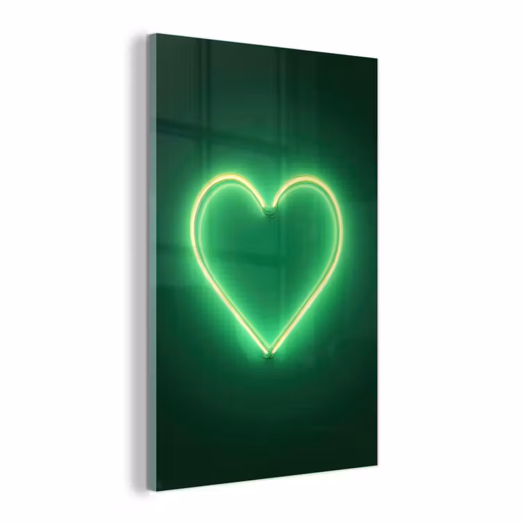 Glasbild - Neon - Grün - Hell — 1