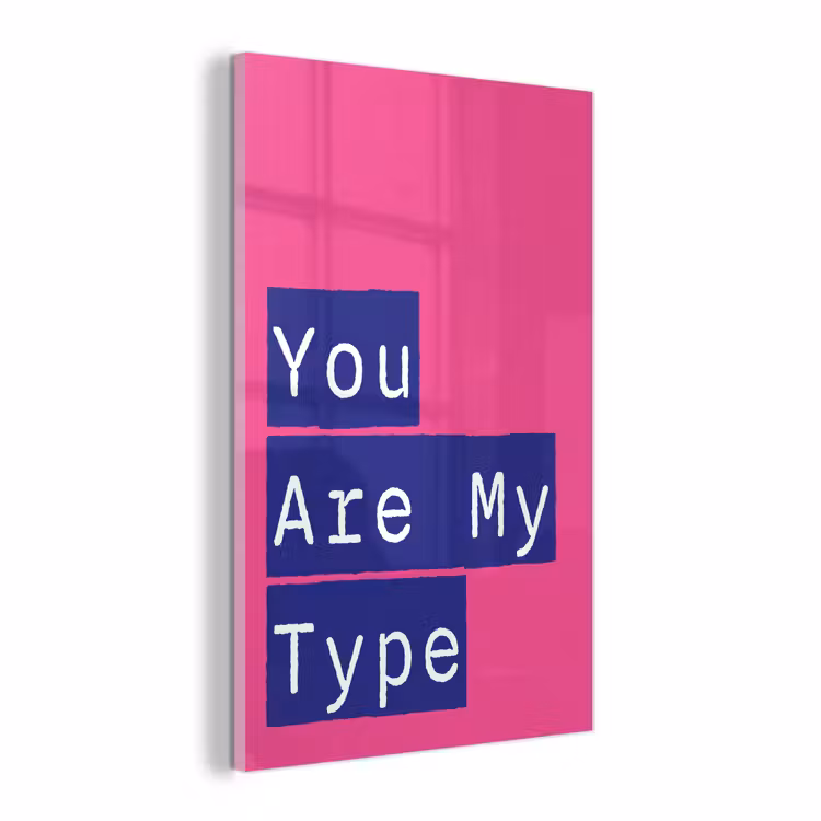 Glasbild - Valentinstag - Text - Liebe — 1