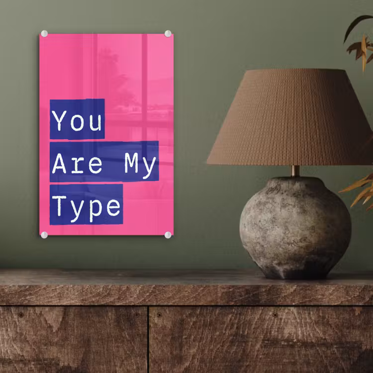 Glasbild - Valentinstag - Text - Liebe — 3