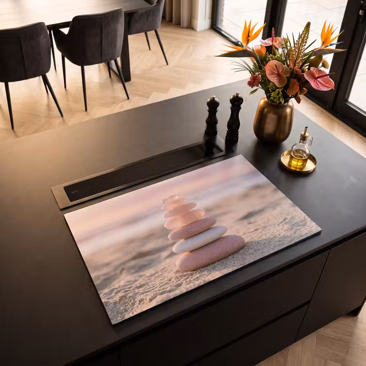 Herdabdeckplatte - Steine - Sand - Rosa — 2