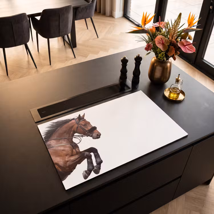 Herdabdeckplatte - Pferd - Springen - Modern — 2
