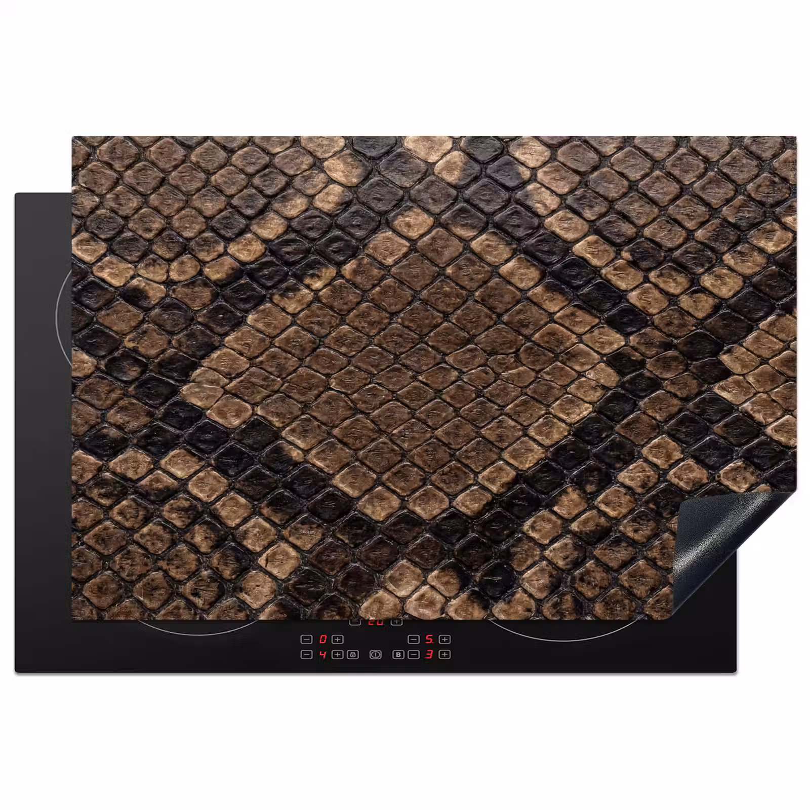 Herdabdeckplatte - Python - Schuppen - Bronze — 1
