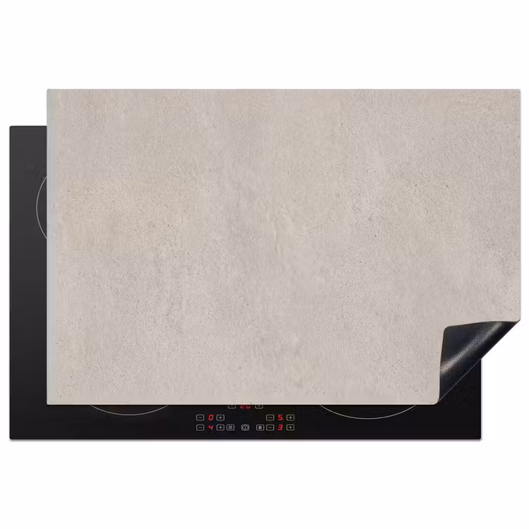 Herdabdeckplatte - Textur – Einfarbig – Abstrakt – Beige — 1