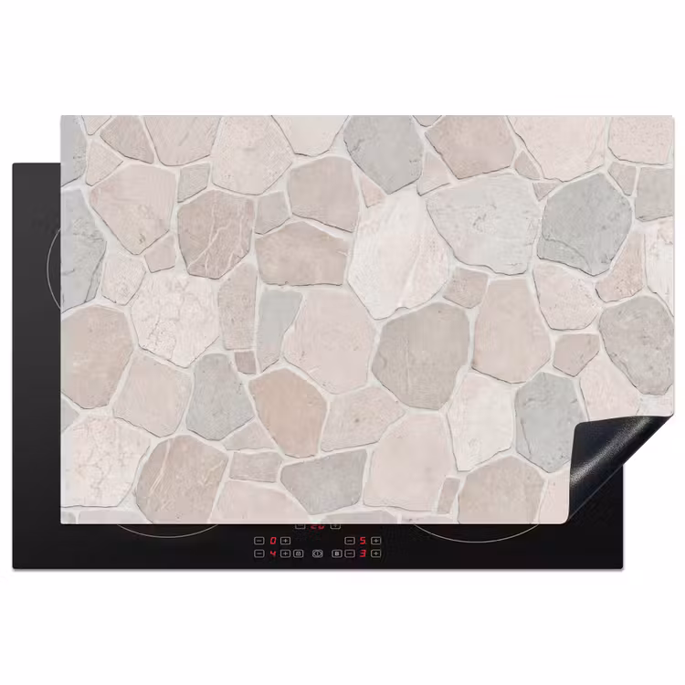 Herdabdeckplatte - Stein – Muster – Textur – Beige — 1