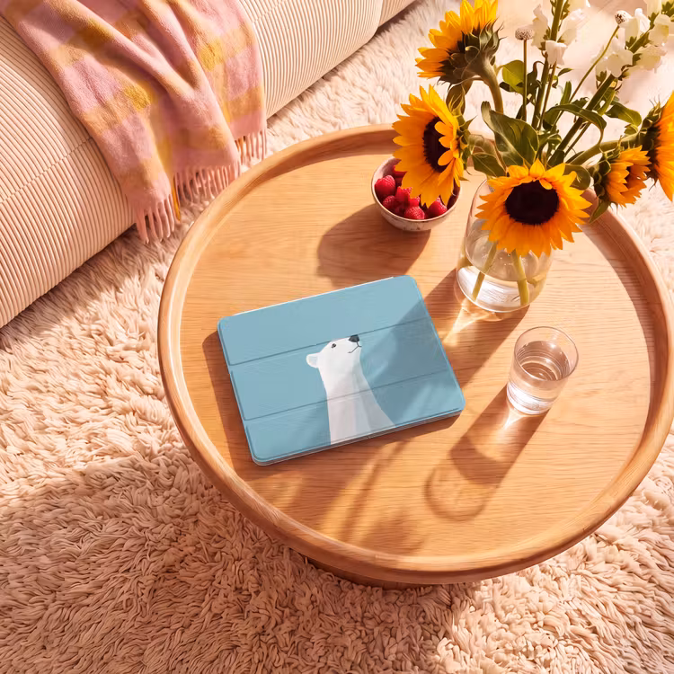 iPad Hülle - Eisbär - Hellblau - Minimalistisch — 2