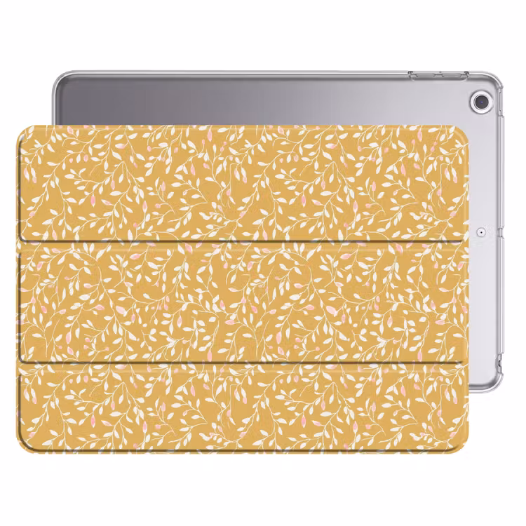 iPad Hülle - Äste - Muster - Ocker — 1