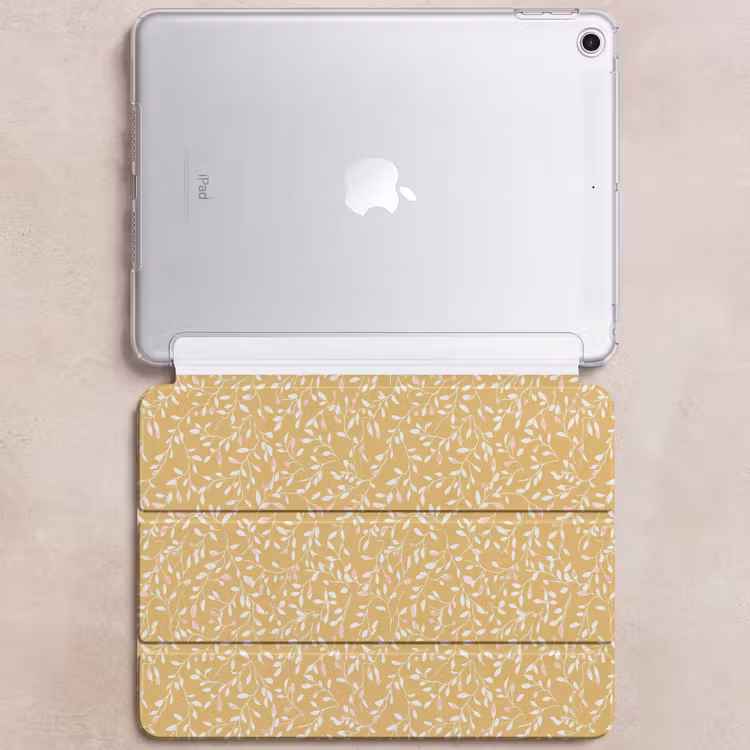 iPad Hülle - Äste - Muster - Ocker — 6