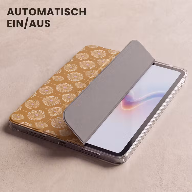 iPad Hülle - Blumen - Modern - Ocker — 4