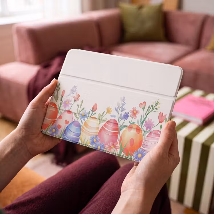 iPad Hülle - Blumengarten - Bunt - Eier — 3