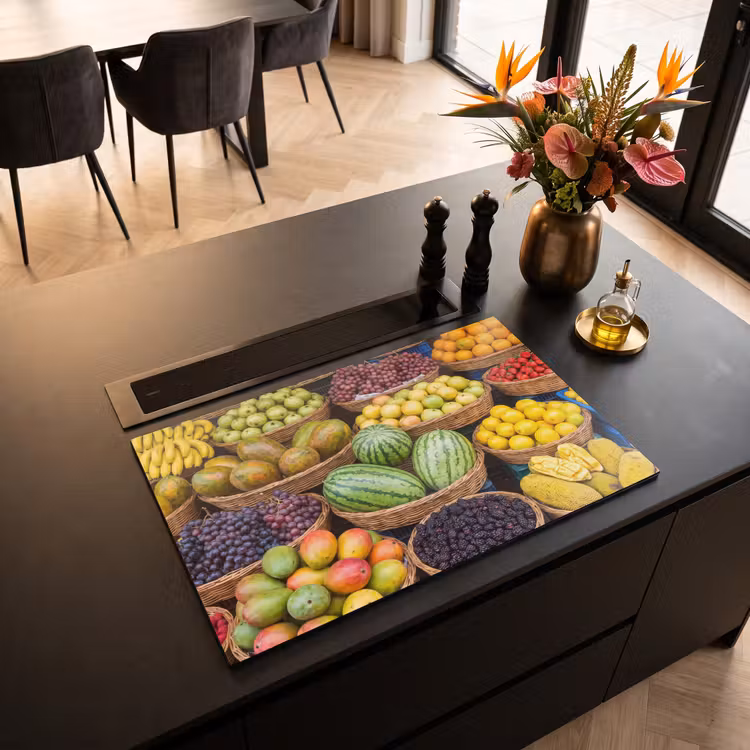 Herdabdeckplatte - Obst – Markt – Bunt — 2