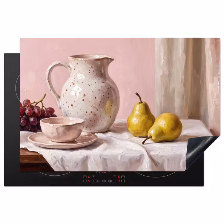 Herdabdeckplatte - Stillleben – Obst – Rosa — 1