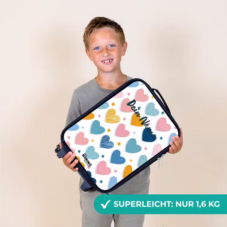Kinderkoffer - Herz-Muster — 7