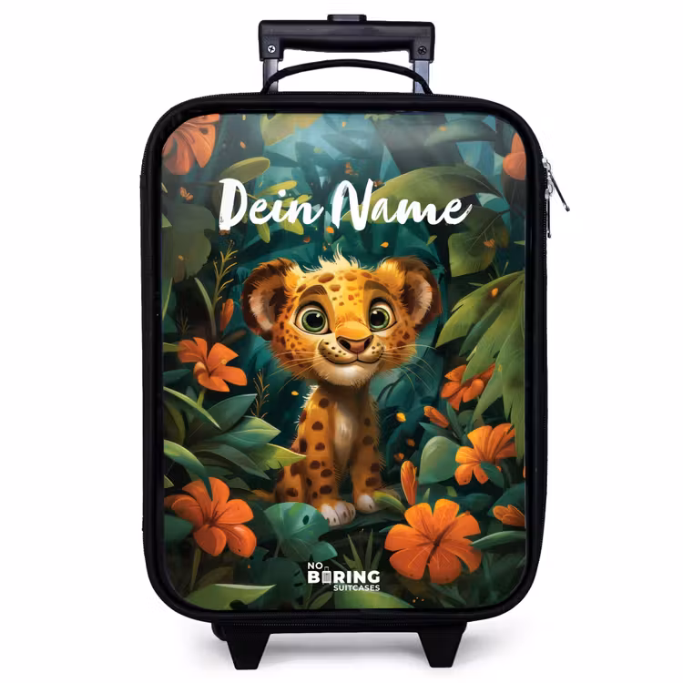 Kinderkoffer mit Name - Liam Leopard — 1