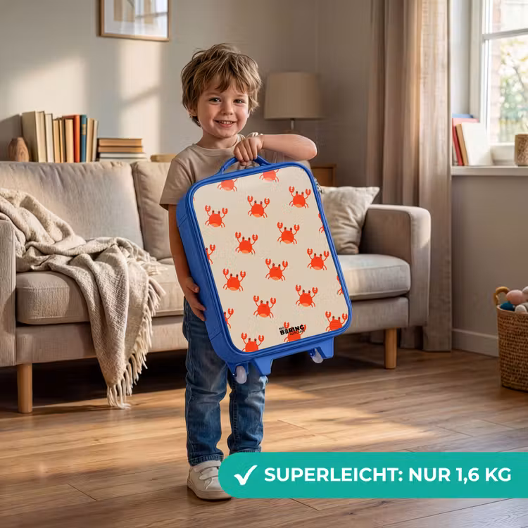 Kinderkoffer – Blau – Krabbenproblem — 2