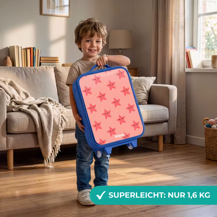 Kinderkoffer – Blau – Seestern-Sandsturm — 2
