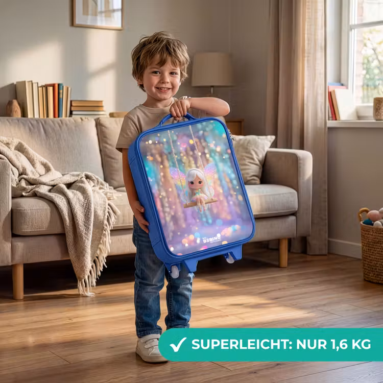 Kinderkoffer – Blau – Fee - Elf - Regenbogen — 2
