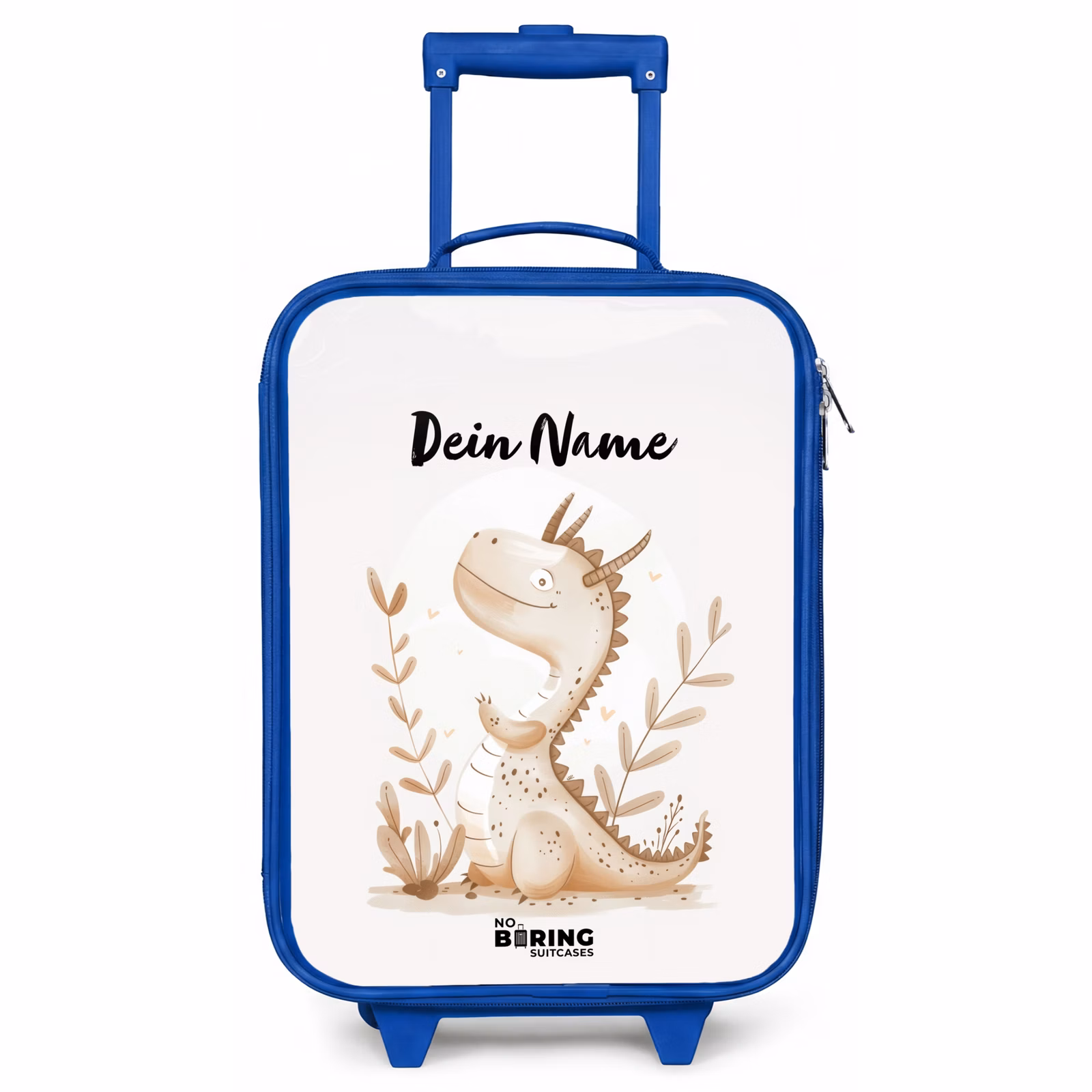 Kinderkoffer Blau mit Name - Dobby-Drache — 1