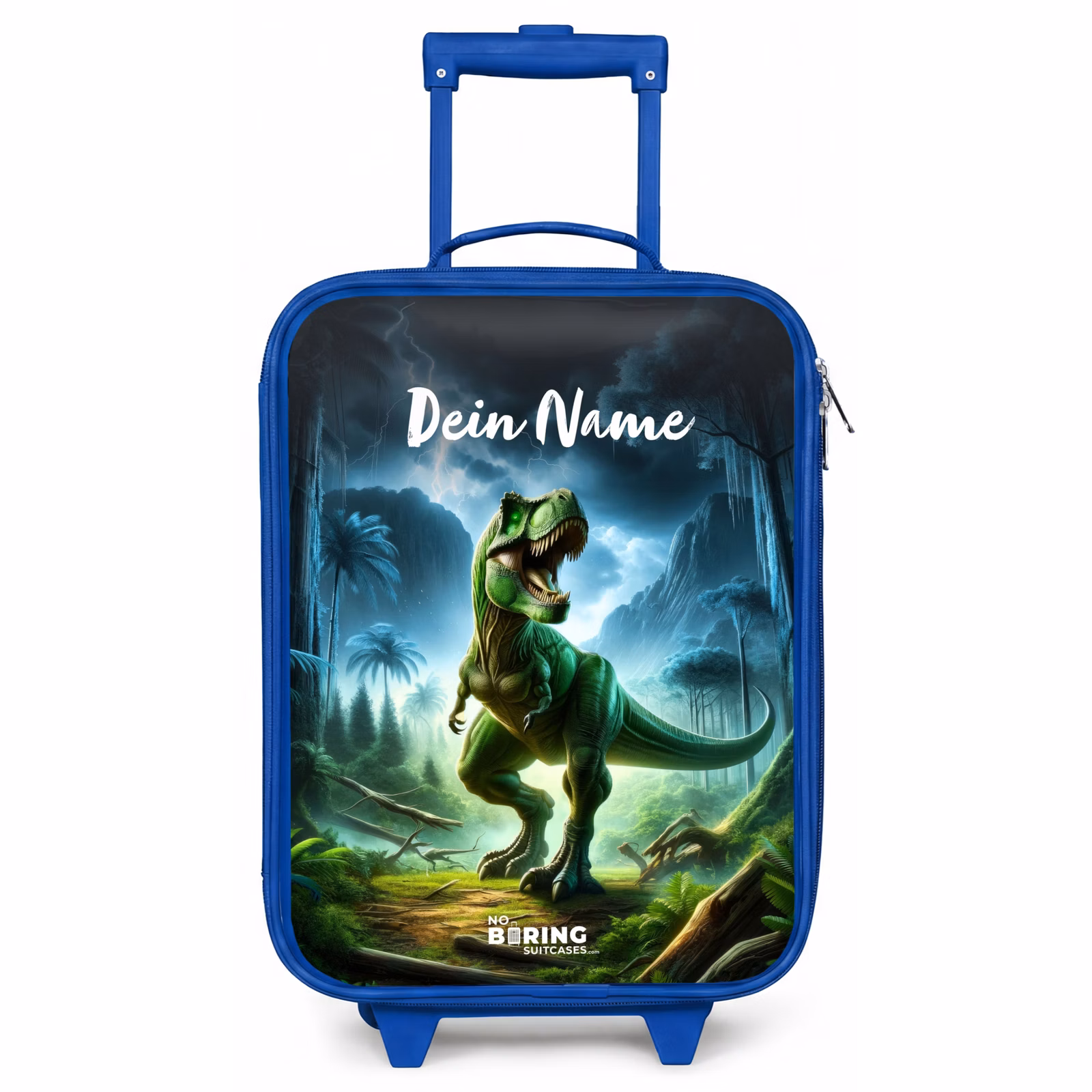 Kinderkoffer Blau mit Name - Junglosaurus — 1