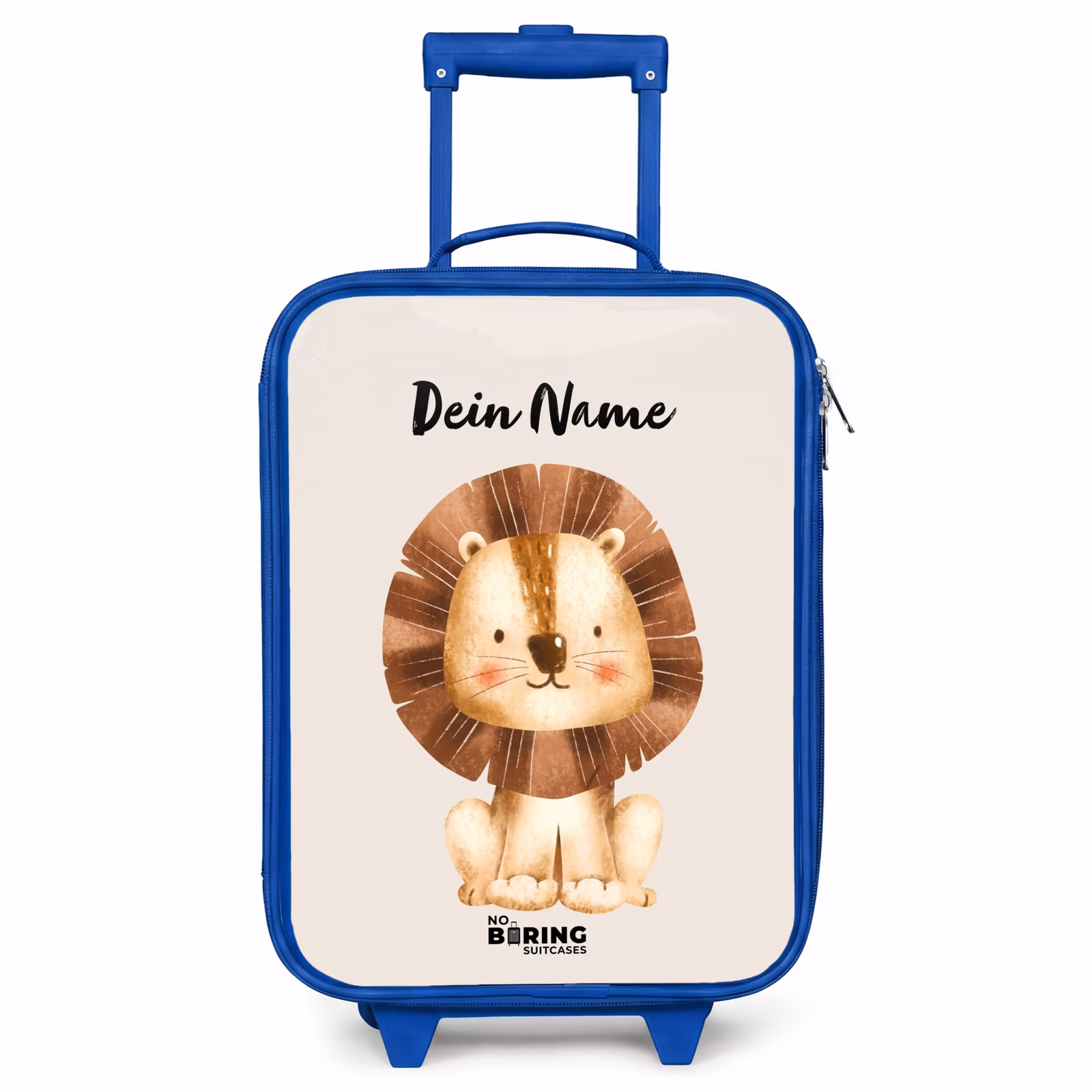 Kinderkoffer Blau mit Name - Lamar Löwe — 1