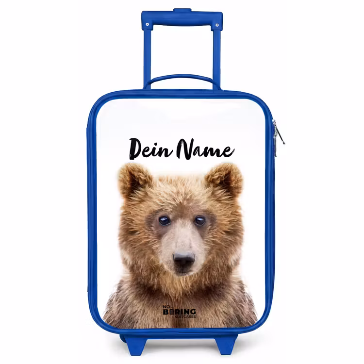 Kinderkoffer Blau mit Name - Bennie Bär — 1
