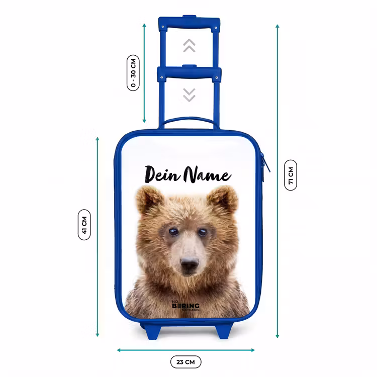 Kinderkoffer Blau mit Name - Bennie Bär — 6