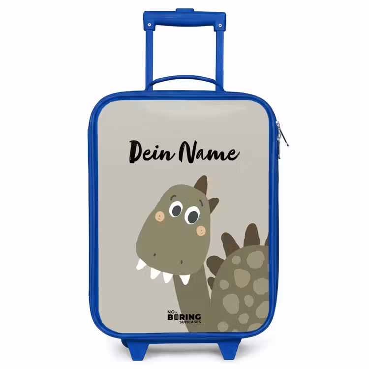 Kinderkoffer Blau mit Name - Danny dino — 1