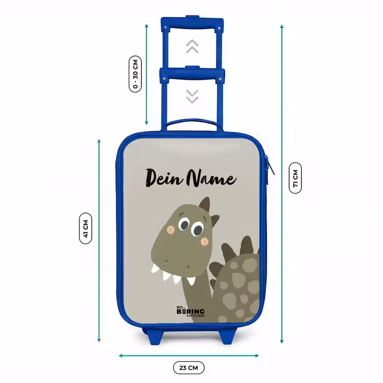 Kinderkoffer Blau mit Name - Danny dino — 6
