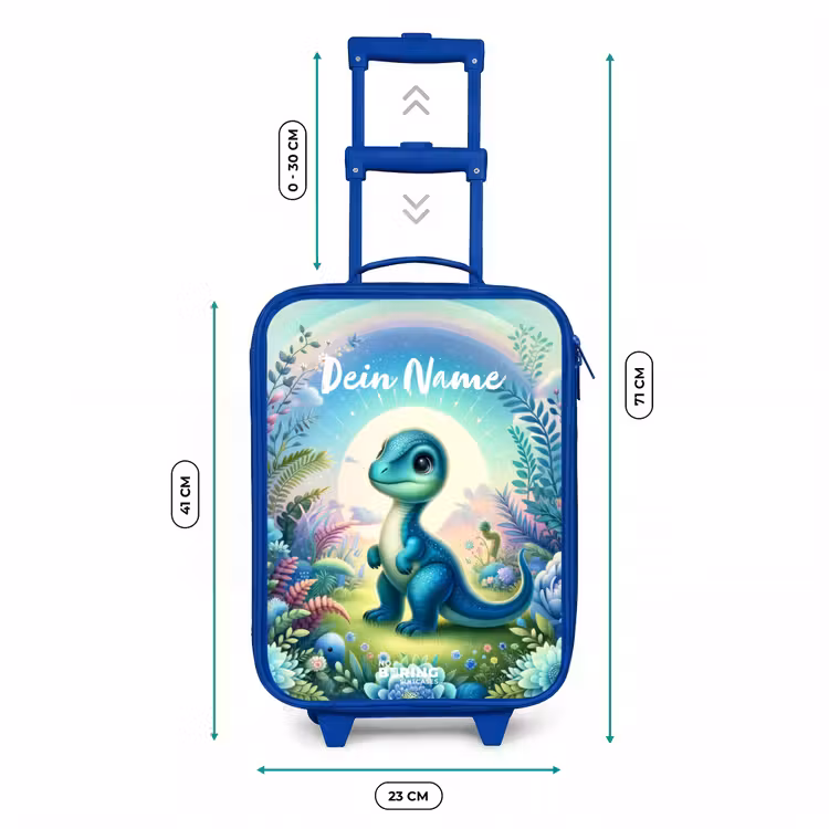 Kinderkoffer Blau mit Name - Django Dino — 6
