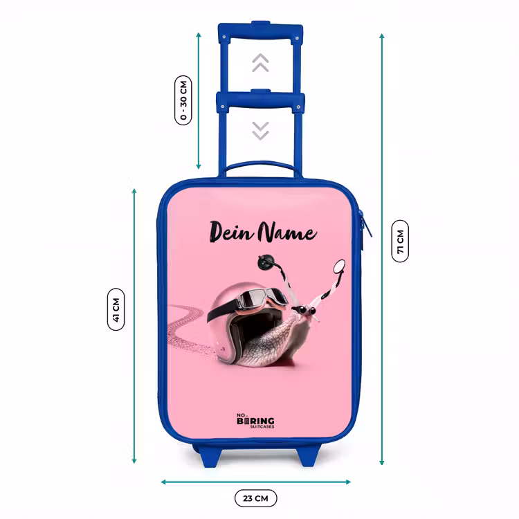 Kinderkoffer Blau mit Name - Escar-Go - Rosa — 6