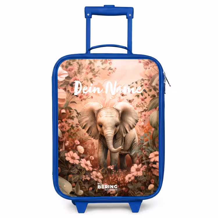 Kinderkoffer Blau mit Name - Flora flapoor — 1