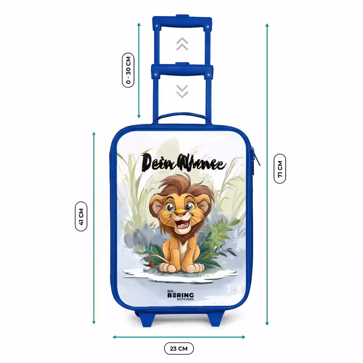 Kinderkoffer Blau mit Name - Guusje-Giraffe — 6