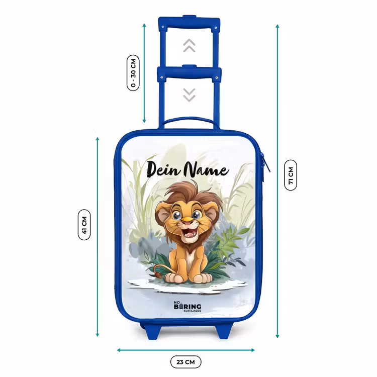 Kinderkoffer Blau mit Name - Lenny Löwe — 6