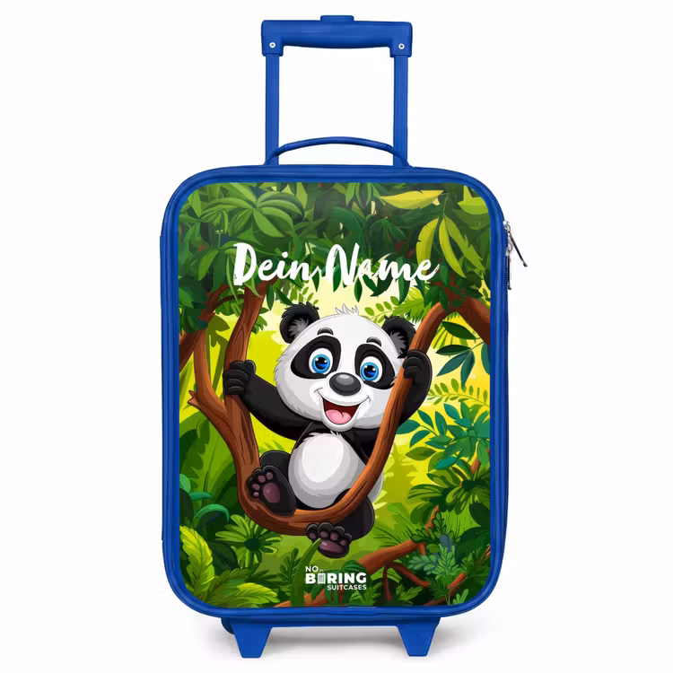 Kinderkoffer Blau mit Name - Pedro-Panda — 1