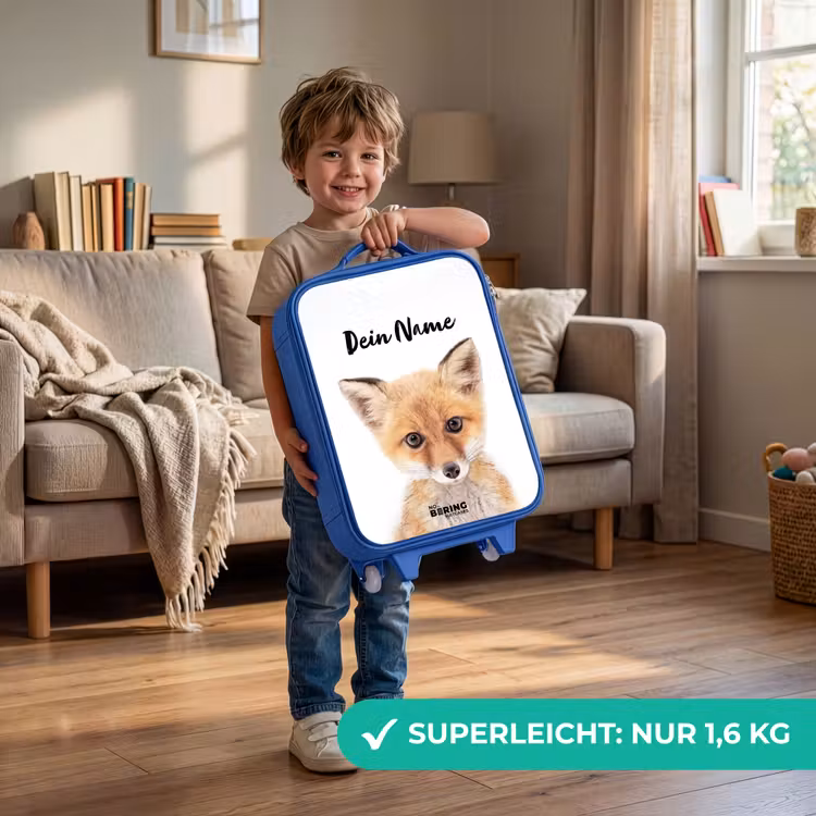 Kinderkoffer Blau mit Name - Vicky Fuchs — 2
