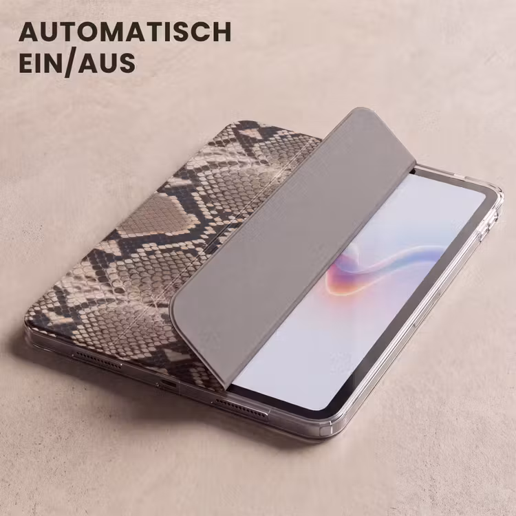 iPad Hülle - Schlangendruck - Python - Braun — 4