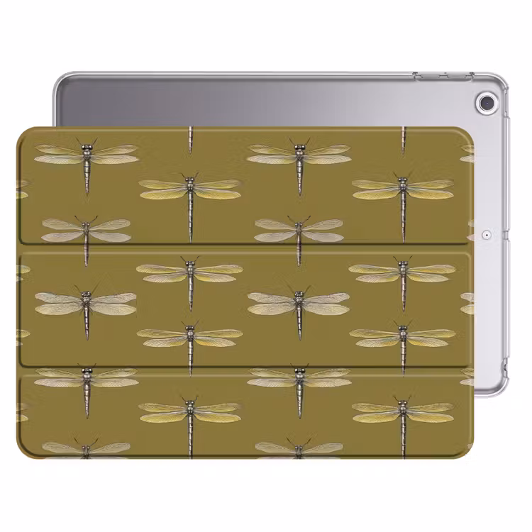 iPad Hülle - Libellen - Muster - Grün — 1
