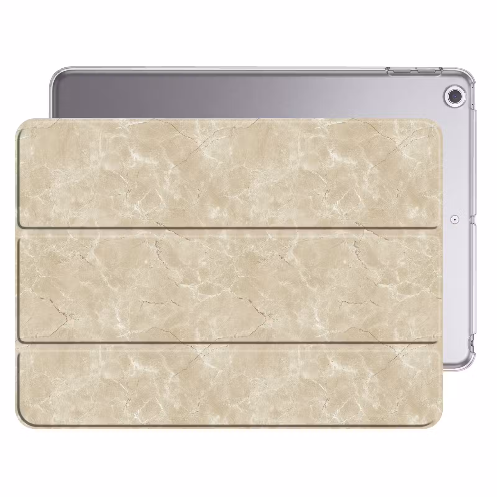 iPad Hülle - Hellbeige - Marmor - Diffusionsäderung — 1