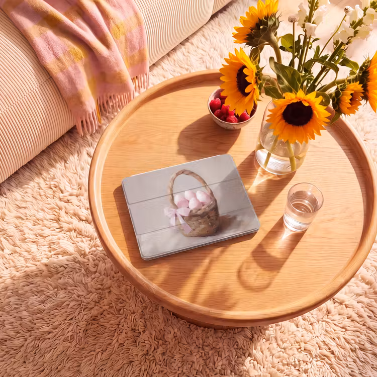 iPad Hülle - Korb - Eier - Rosa — 2