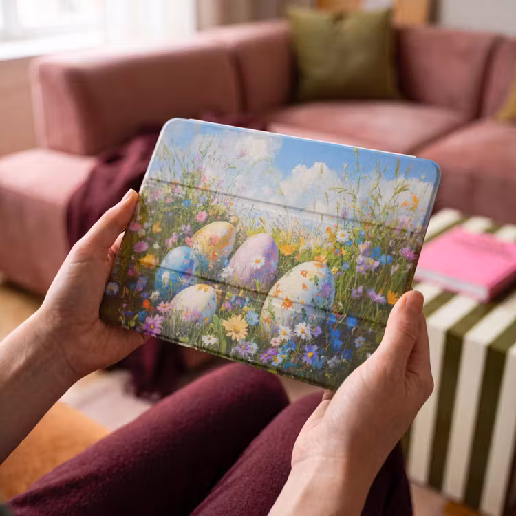 iPad Hülle - Rasen - Eier - Blumen — 3