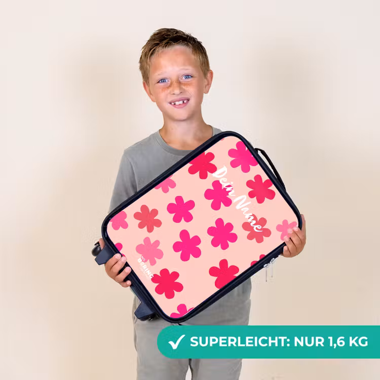 Kinderkoffer - Rosa Blumen — 7